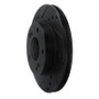 R1 96-98 Nissan 240SX Front Left Drilled & Slotted Black Brake Rotor