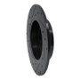 R1 94-04 Infiniti I30 Rear Right Drilled & Slotted Black Brake Rotor