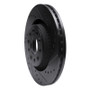 R1 05-09 Ford Freestyle Front Right Drilled & Slotted Black Brake Rotor