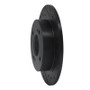 R1 90-06 Infiniti G20 Rear Right Drilled & Slotted Black Brake Rotor