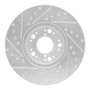 R1 92-10 Lexus IS300 Front Right Drilled & Slotted Silver Brake Rotor