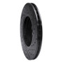 R1 02-04 Ford Focus Front Left Drilled & Slotted Black Brake Rotor
