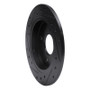 R1 01-19 Ford Fiesta (USA/Canada) Rear Right Drilled & Slotted Black Brake Rotor