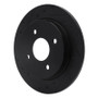 R1 01-19 Ford Fiesta (USA/Canada) Rear Left Drilled & Slotted Black Brake Rotor