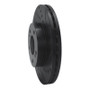 R1 89-90 Nissan 300ZX Front Right Drilled & Slotted Black Brake Rotor
