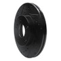 R1 89-99 Infiniti I30 Front Left Drilled & Slotted Black Brake Rotor