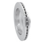 R1 03-18 Audi Q7 Rear Right Drilled & Slotted Silver Brake Rotor