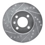R1 86-08 Volkswagen Quantum Front Left Drilled & Slotted Silver Brake Rotor