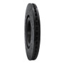 R1 08-11 Saab 9-3 Front Right Drilled & Slotted Black Brake Rotor