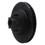 R1 70-72 Ford Galaxie 500 Front Left Drilled & Slotted Black Brake Rotor