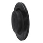 R1 02-10 Saab 9-5 Rear Left Drilled & Slotted Black Brake Rotor
