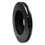 R1 06-09 Buick Terraza Front Right Drilled & Slotted Black Brake Rotor