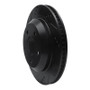 R1 98-02 Chevrolet Camaro Rear Left Drilled & Slotted Black Brake Rotor