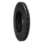 R1 06-11 Mercedes-Benz B200 Front Right Drilled & Slotted Black Brake Rotor