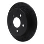 R1 97-05 Buick Century Rear Left Drilled & Slotted Black Brake Rotor