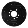 R1 85-92 Chevrolet Camaro Rear Right Drilled & Slotted Black Brake Rotor