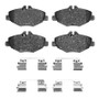R1 03-09 Mercedes-Benz E320 Front Semi Met Pads & Hardware Kit