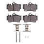 R1 03-15 Audi Q7 Rear Semi Met Pads & Hardware Kit