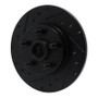 R1 84-87 Pontiac Fiero Front Left Drilled & Slotted Black Brake Rotor