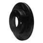 R1 89-01 Chevrolet Metro Front Right Drilled & Slotted Black Brake Rotor