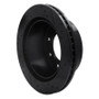 R1 11-25 Chevrolet Silverado 3500 HD Rear Left Drilled & Slotted Black Brake Rotor