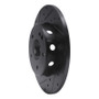 R1 97-98 Mercedes-Benz C230 Front Left Drilled & Slotted Black Brake Rotor