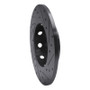 R1 97-98 Mercedes-Benz C230 Front Left Drilled & Slotted Black Brake Rotor