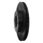 R1 93-98 Toyota T100 Front Right Drilled & Slotted Black Brake Rotor
