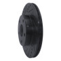 R1 91-97 Toyota Previa Front Left Drilled & Slotted Black Brake Rotor