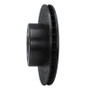 R1 91-99 Mercedes-Benz S350 Front Right Drilled & Slotted Black Brake Rotor