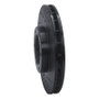 R1 87-88 Toyota Pickup Front Right Drilled & Slotted Black Brake Rotor