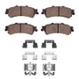 R1 99-11 Cadillac DTS Rear Semi Met Pads & Hardware Kit