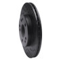 R1 84-95 Mercedes-Benz 260E Front Right Drilled & Slotted Black Brake Rotor