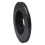 R1 84-95 Mercedes-Benz 260E Front Right Drilled & Slotted Black Brake Rotor