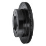 R1 03-05 Chevrolet Silverado 1500 Rear Left Drilled & Slotted Black Brake Rotor