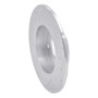 R1 04-06 Nissan Sentra Rear Right Drilled & Slotted Silver Brake Rotor