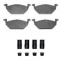 R1 98-17 Volkswagen CrossFox (Mexico) Front Semi Met Pads & Hardware Kit