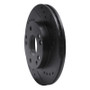 R1 87-93 Mercedes-Benz 190D Front Right Drilled & Slotted Black Brake Rotor