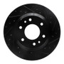 R1 02-05 Buick Rainier Front Right Drilled & Slotted Black Brake Rotor