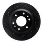 R1 02-05 Buick Rainier Front Left Drilled & Slotted Black Brake Rotor