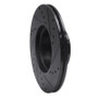 R1 72-80 Mercedes-Benz 280SE Front Left Drilled & Slotted Black Brake Rotor