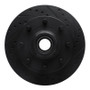 R1 01-02 Chevrolet Express 3500 Front Right Drilled & Slotted Black Brake Rotor