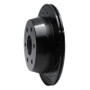 R1 99-07 Chevrolet Suburban 1500 Rear Right Drilled & Slotted Black Brake Rotor