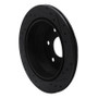 R1 99-07 Chevrolet AVALANCHE 1500 Rear Left Drilled & Slotted Black Brake Rotor