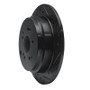 R1 02-04 Honda Odyssey Rear Right Drilled & Slotted Black Brake Rotor