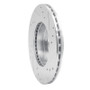 R1 86-17 Nissan NX Front Left Drilled & Slotted Silver Brake Rotor