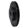 R1 88-93 Toyota Celica Front Right Drilled & Slotted Black Brake Rotor