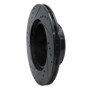 R1 89-92 Toyota Cressida Front Right Drilled & Slotted Black Brake Rotor