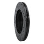 R1 86-89 Toyota Celica Front Right Drilled & Slotted Black Brake Rotor
