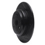 R1 10-15 Honda Accord Crosstour Rear Right Drilled & Slotted Black Brake Rotor